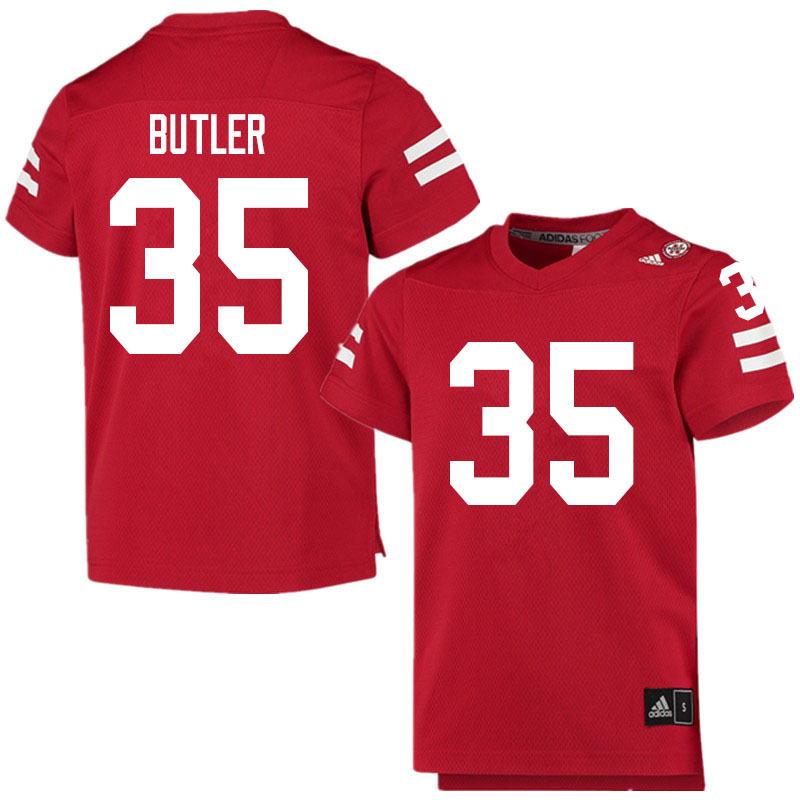 Men #35 Jimari Butler Nebraska Cornhuskers College Football Jerseys Sale-Scarlet